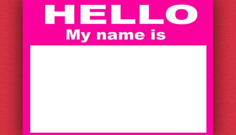 Nametag Day - March