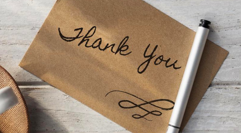 National Thank You Note Day - December 26